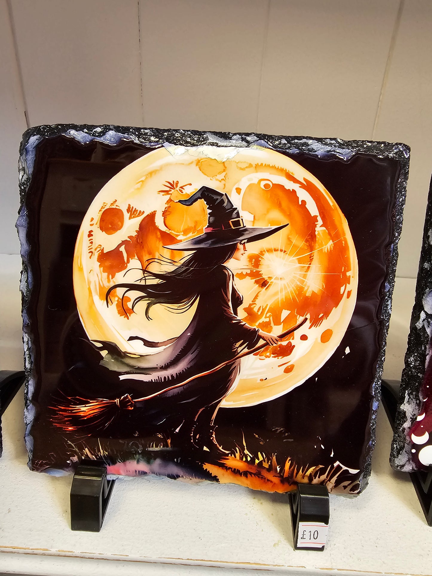 Witch & Moon 14 x 14cm Slate