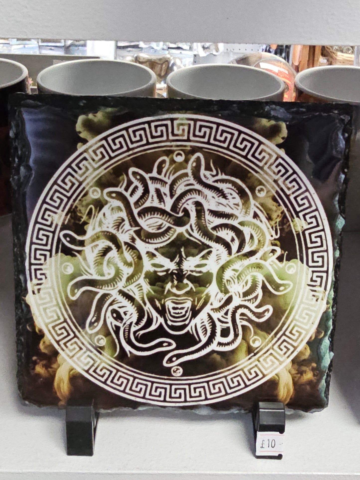 Medusa 14 x 14cm Slate with Stand