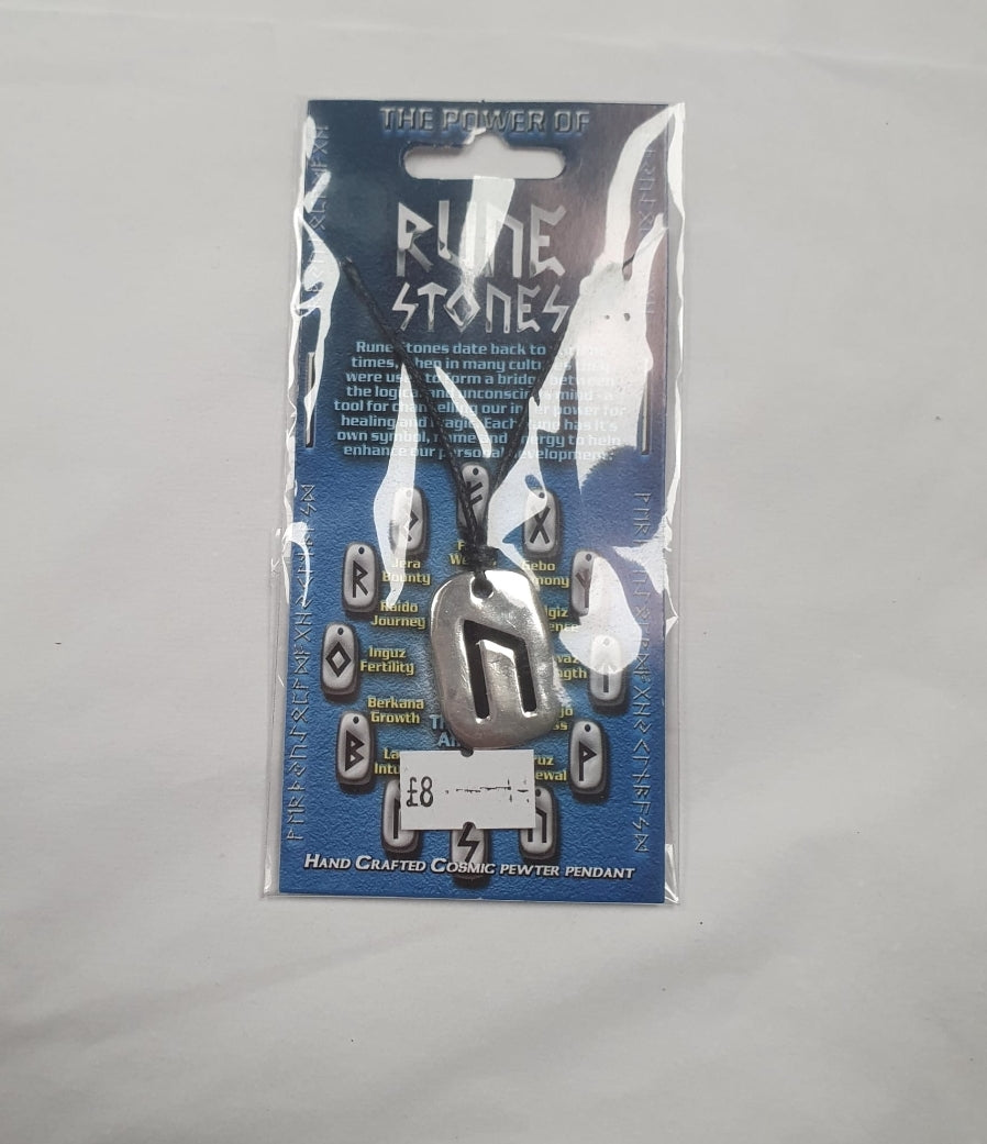 Pewter viking necklace (Uruz)