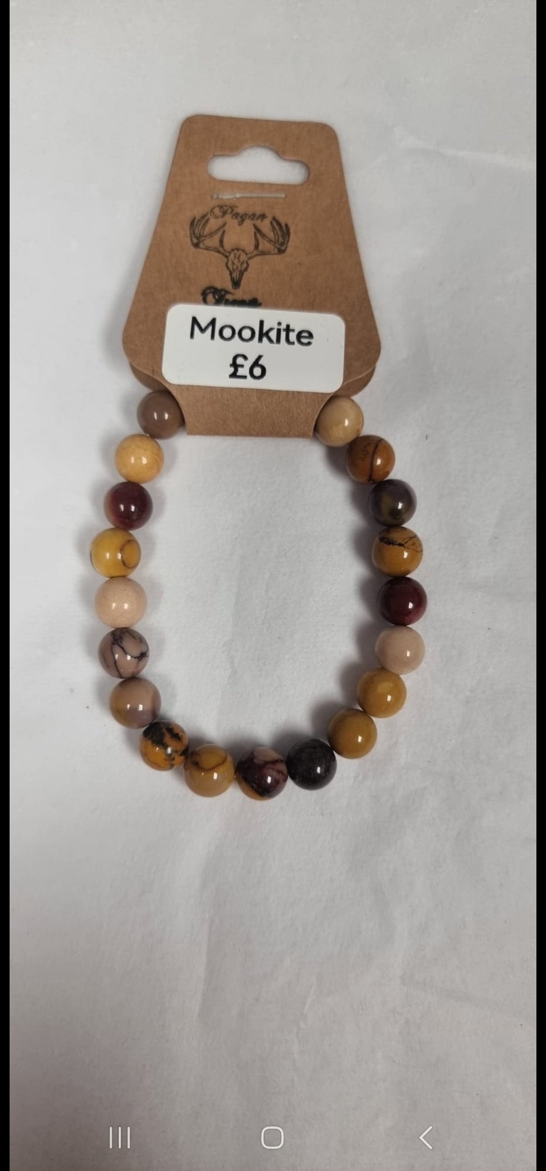 Mookite bead bracelet