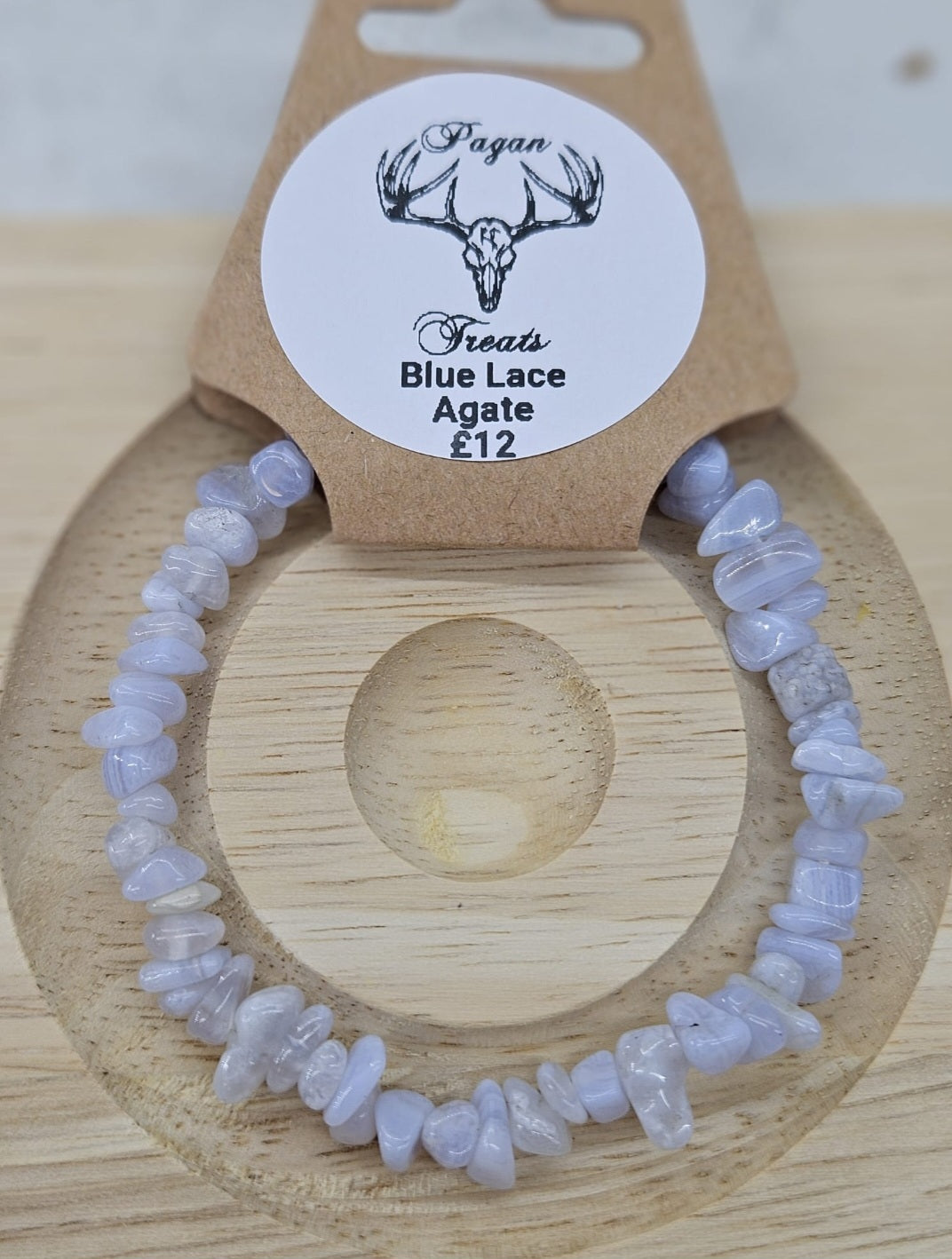 Blue Lace Agate Chip Bracelet