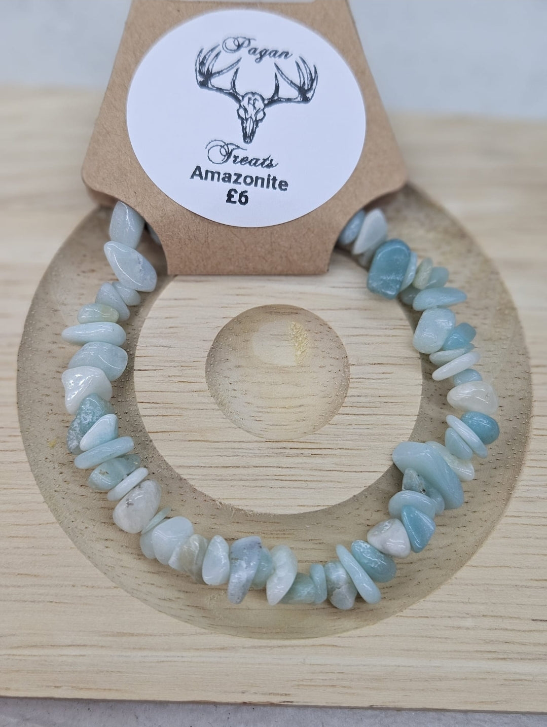 Amazonite chip bracelet