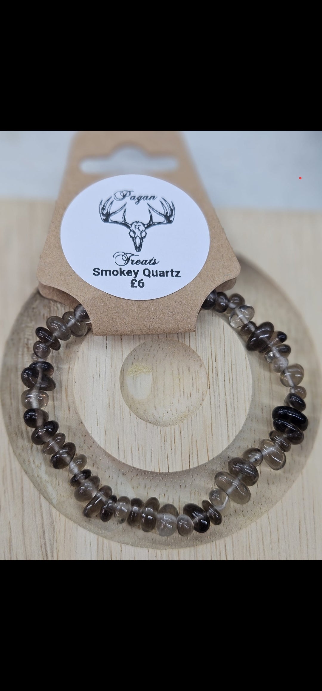 Smokey Quartz chip bracelet