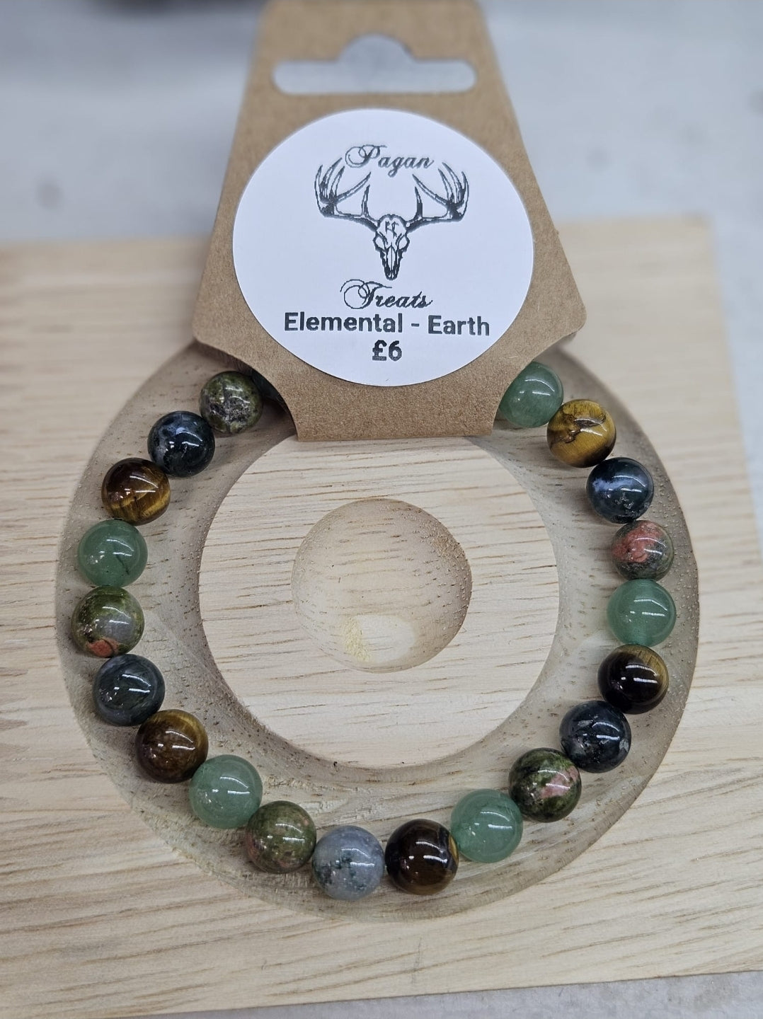Earth (Elemental) 8mm bead bracelet