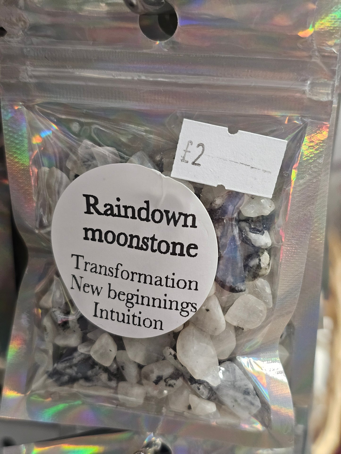 Rainbow Moonstone Chips