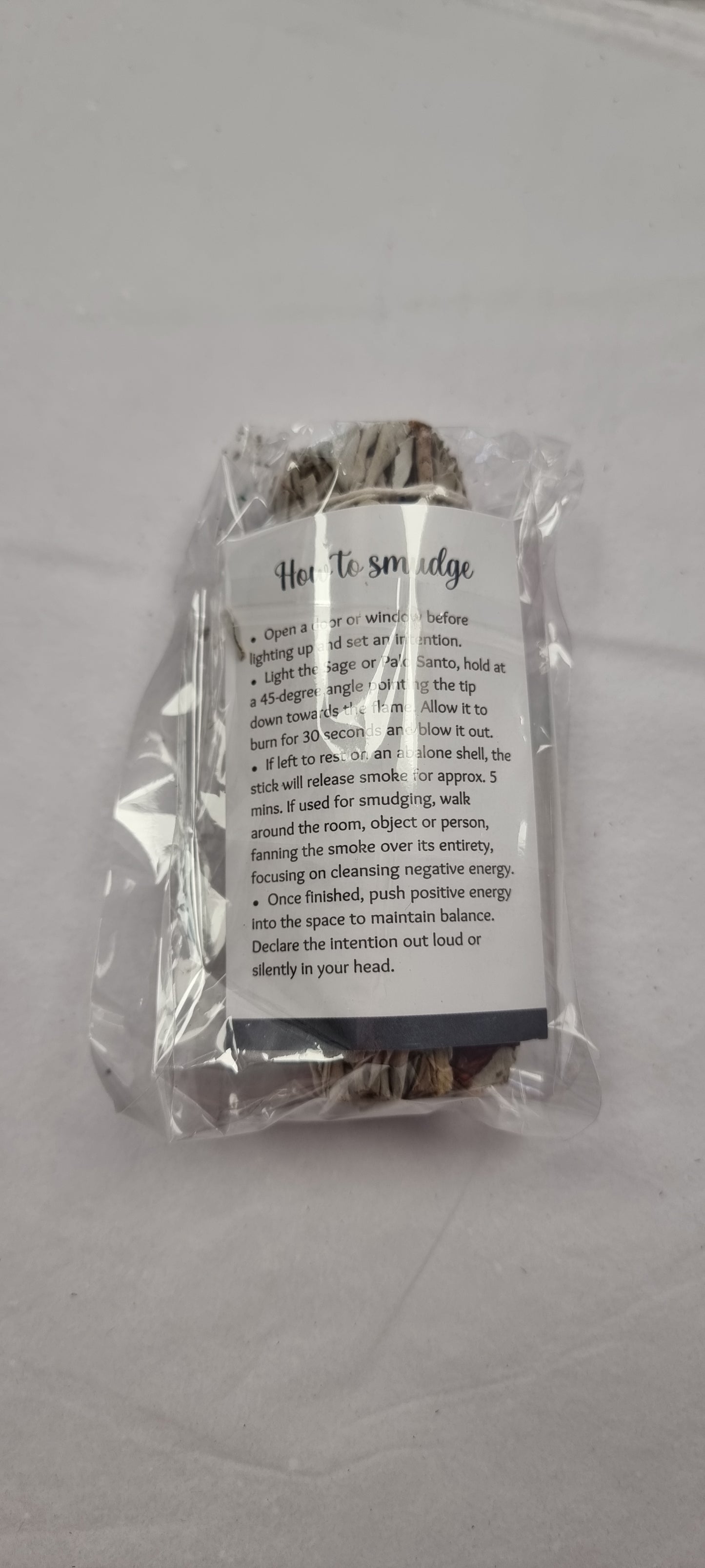 Chakra sage smudge stick