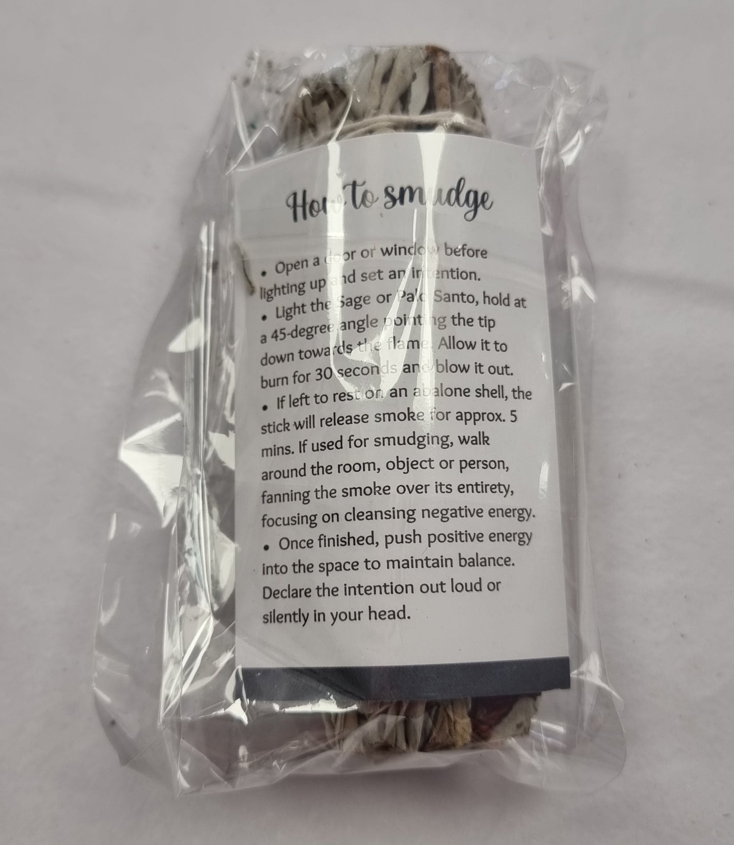 Chakra sage smudge stick