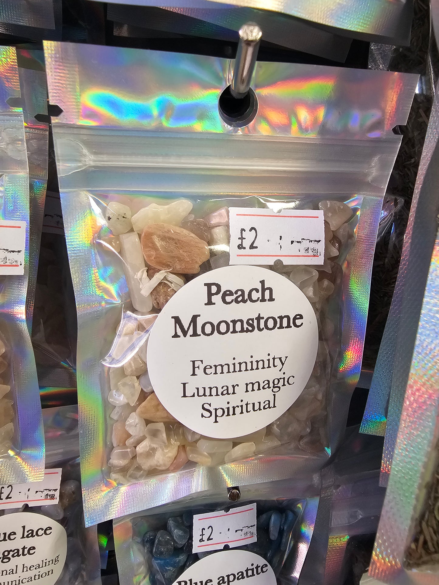 Peach Moonstone Chips