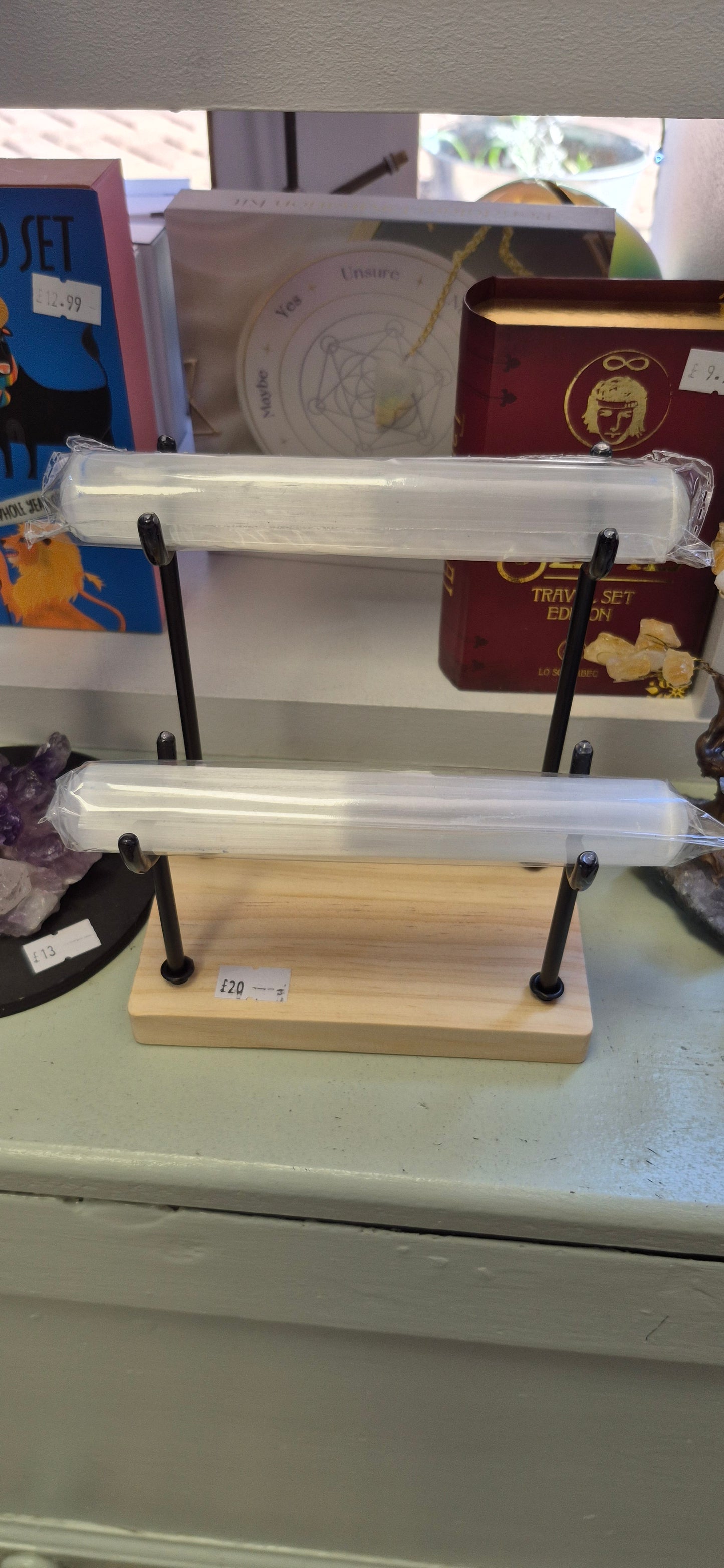 Selenite bracelet stand