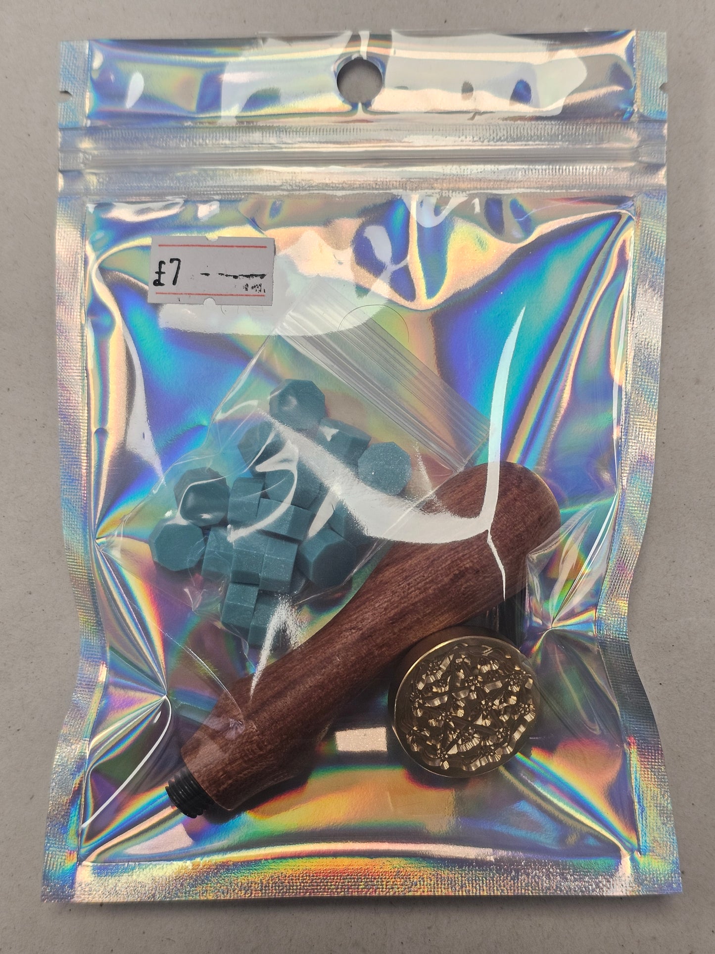 Wax Stamp Handle with random head & Wax