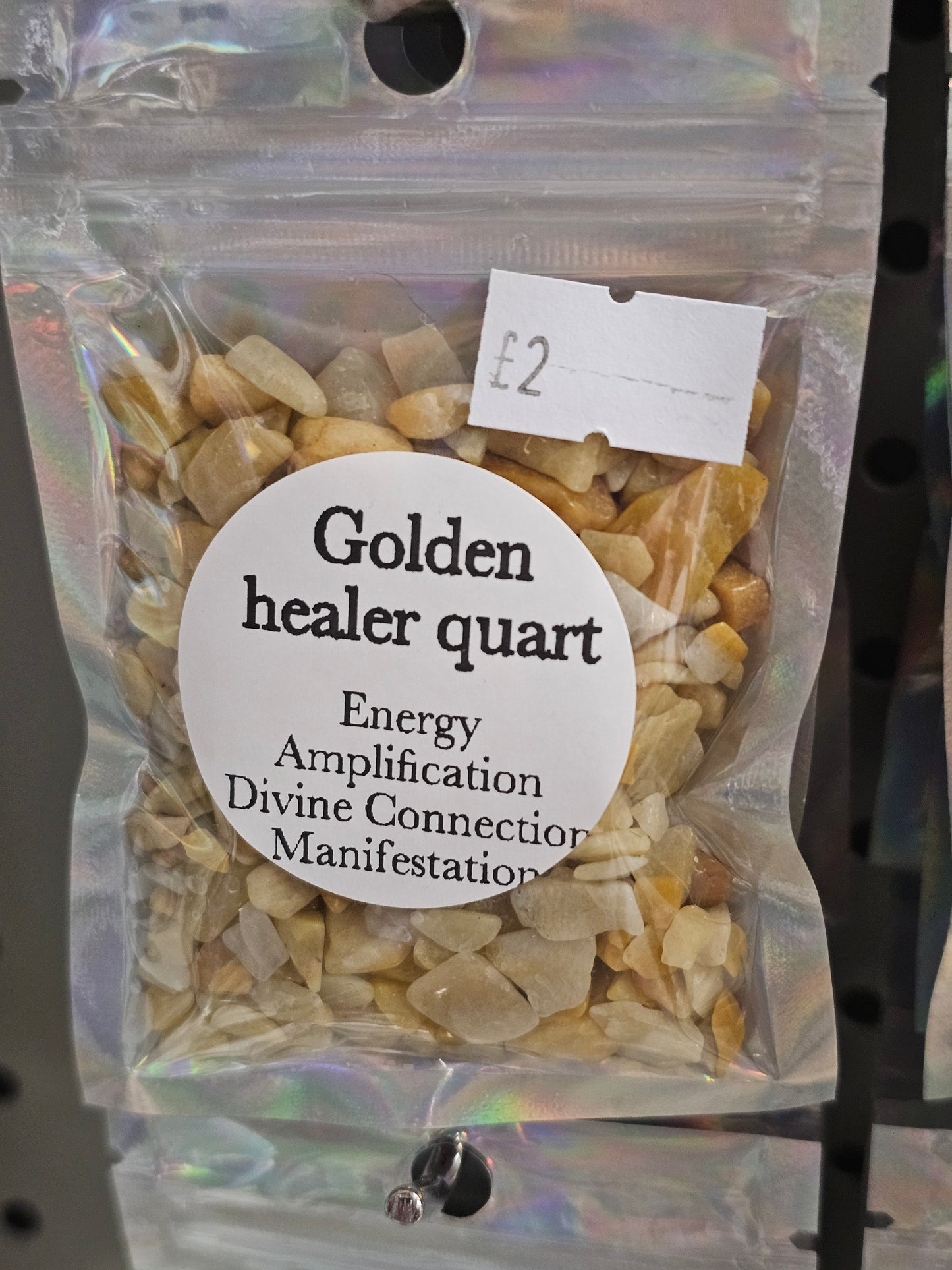 Golden Healer Quartz Chips