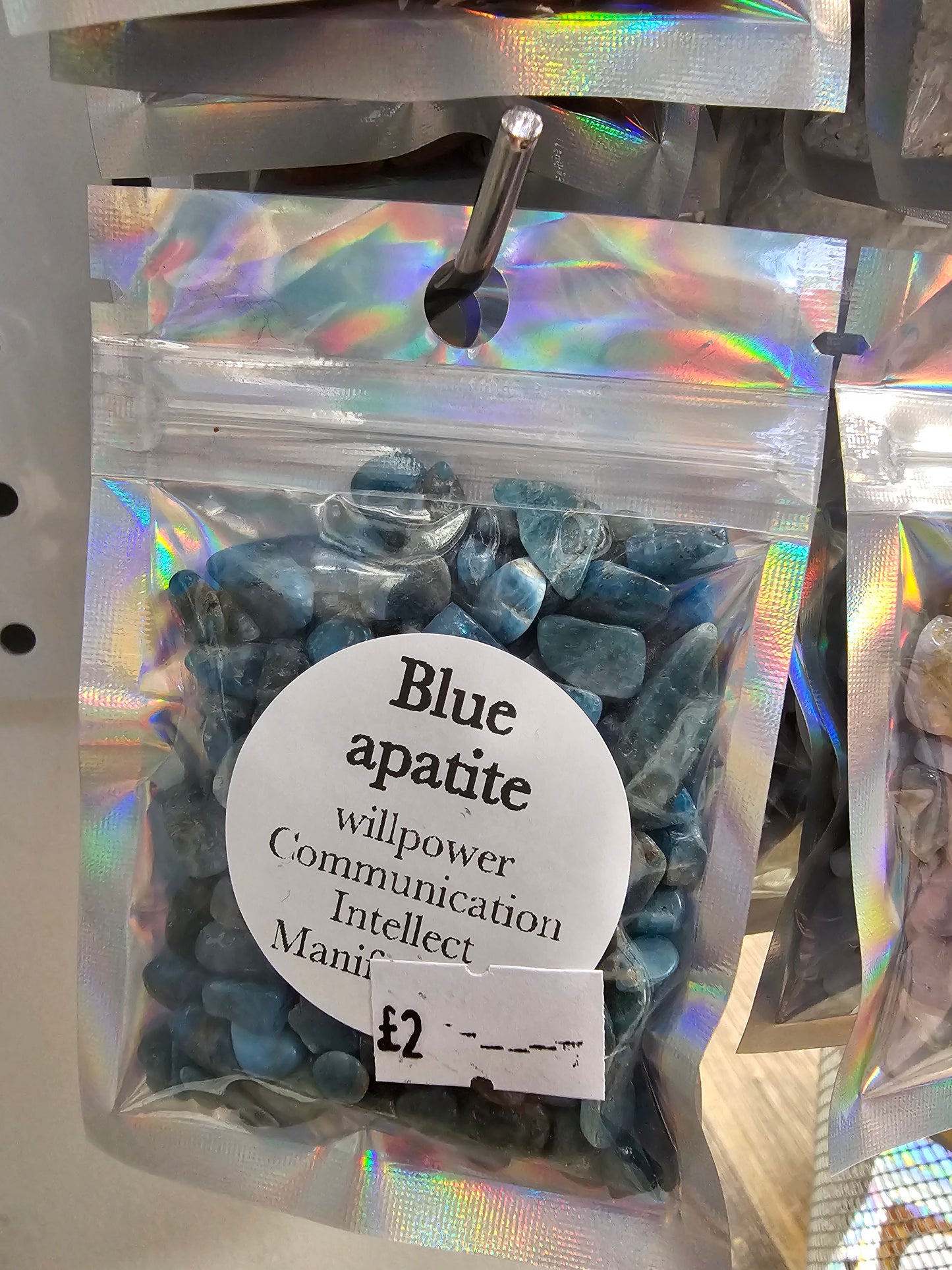 Blue Apatite Chips