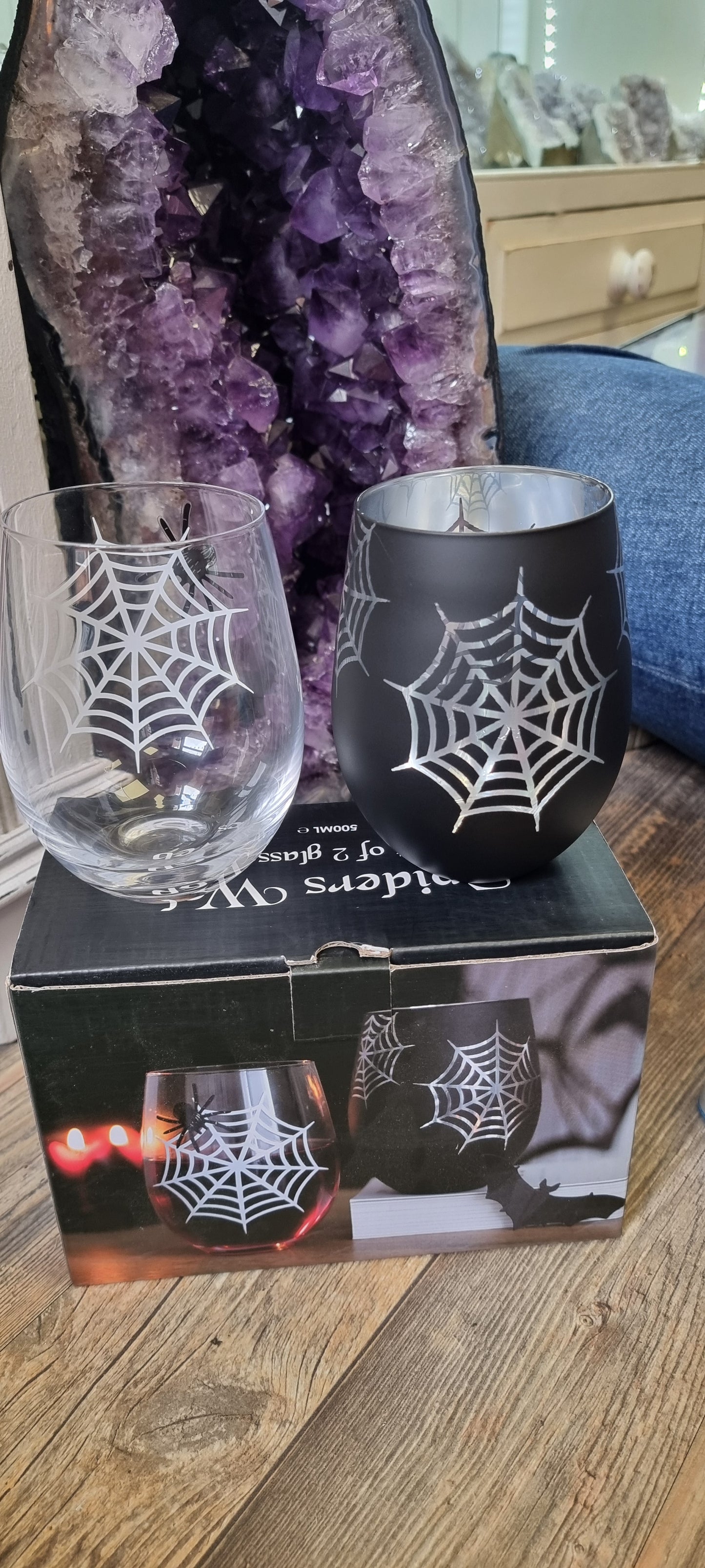 Spiders Web set of 2 glasses