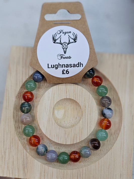 Lughnasadh 8mm bead bracelet