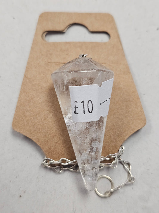 Clear Quartz Pendulum