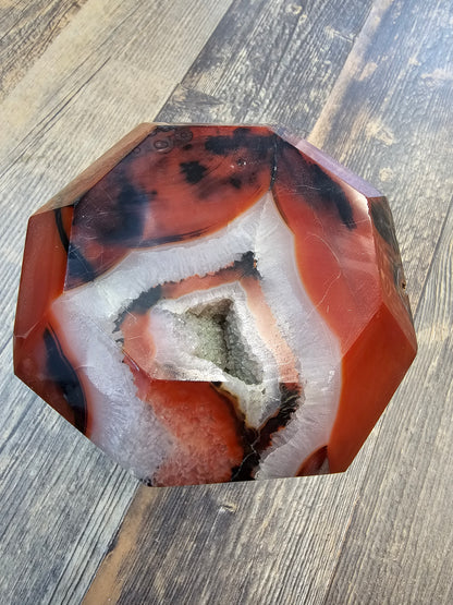 1.4kg Carnelian Diamond with stand