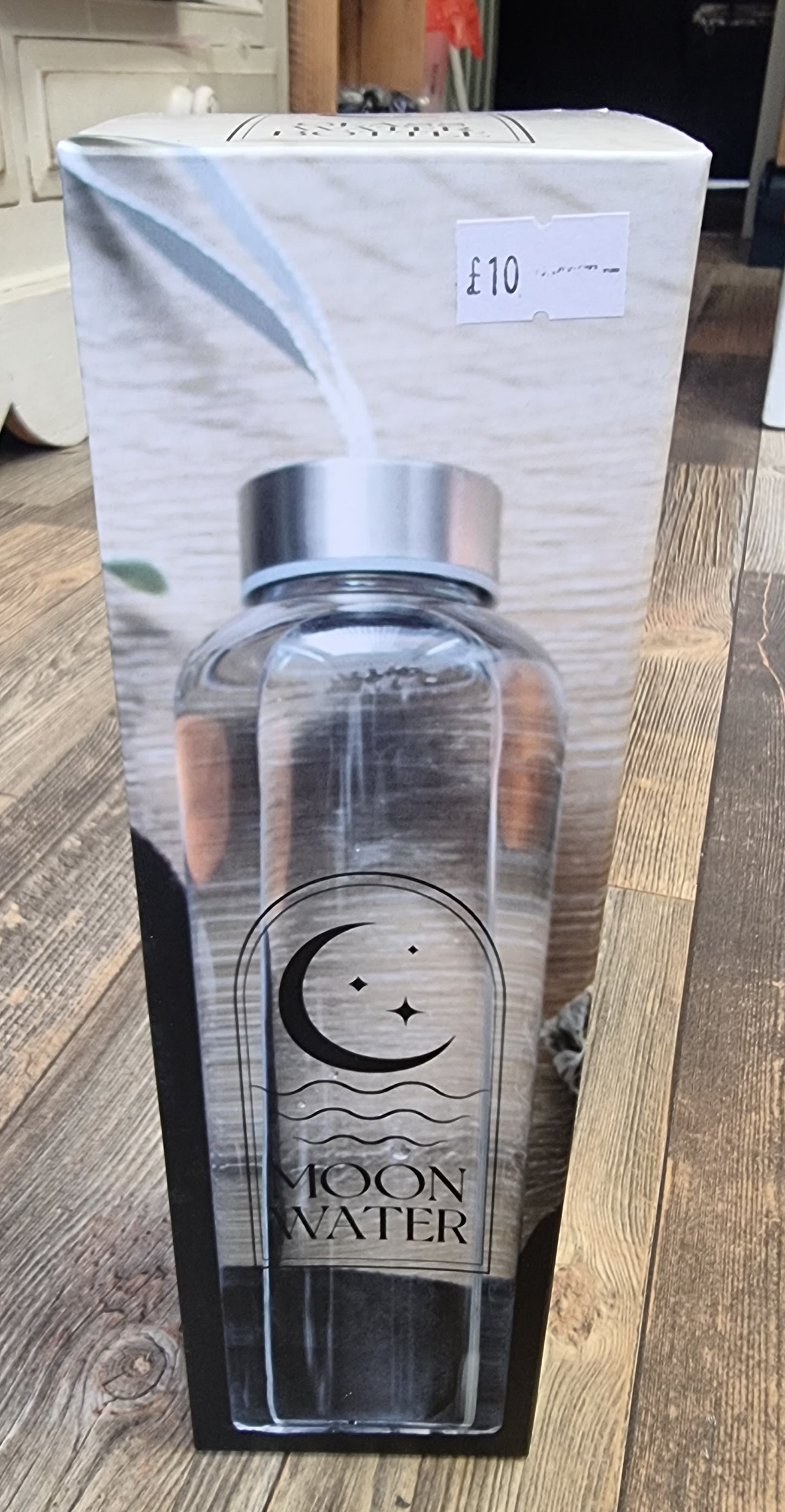 Moon water glass bottle