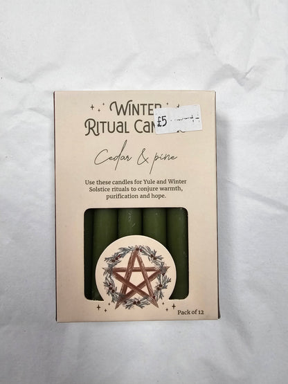 Winter Ritual spell candles