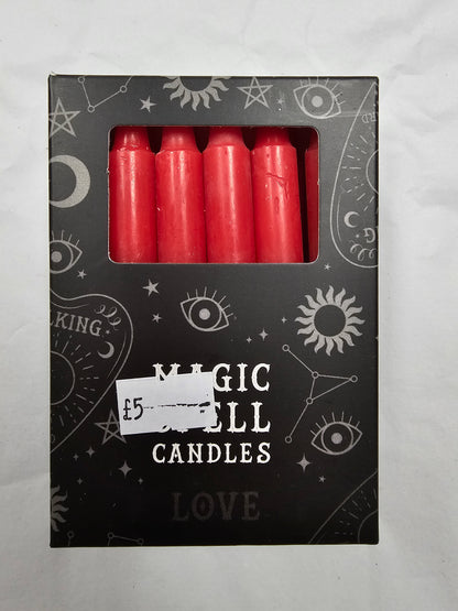 Red spell candles (love)