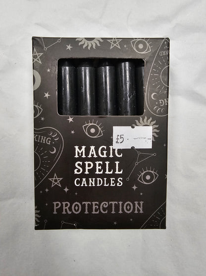 Black spell candles (protection)