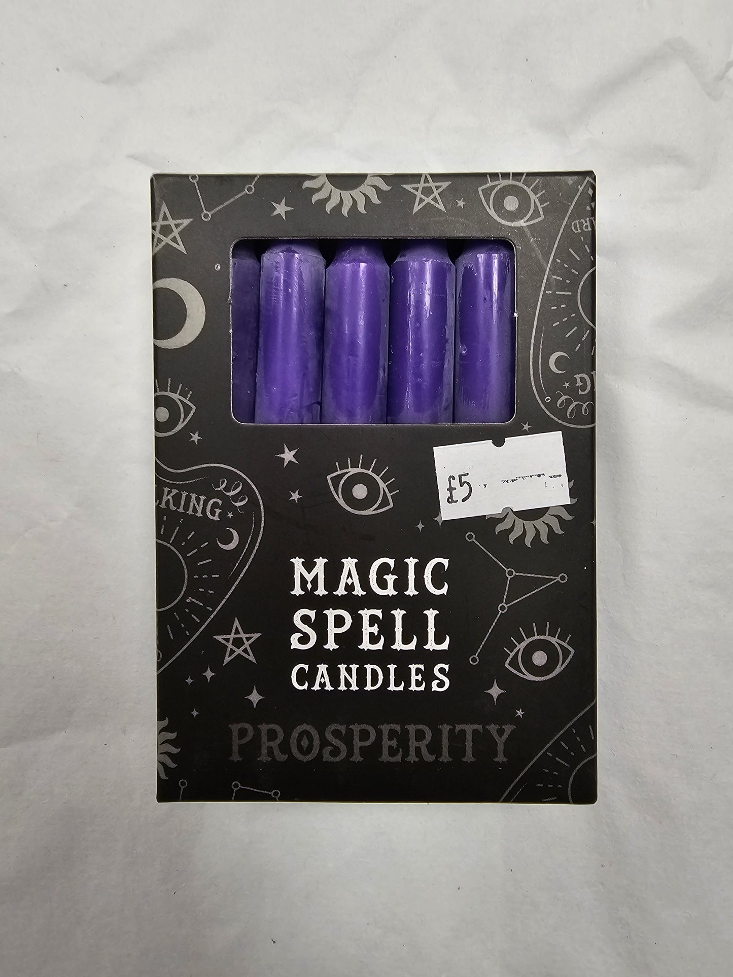 Purple spell candles (prosperity)