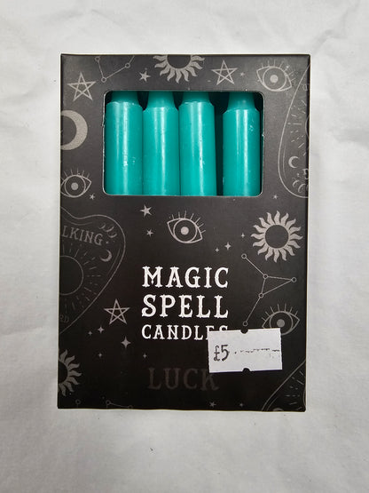 Green spell candles (luck)