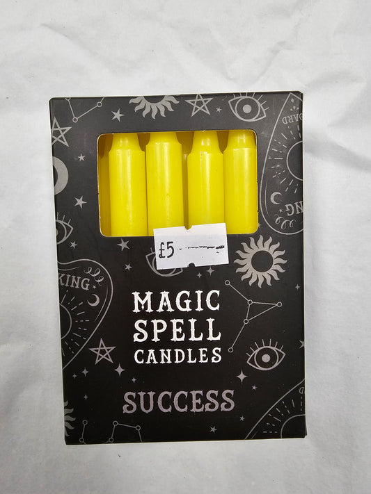 Yellow spell candles (success)