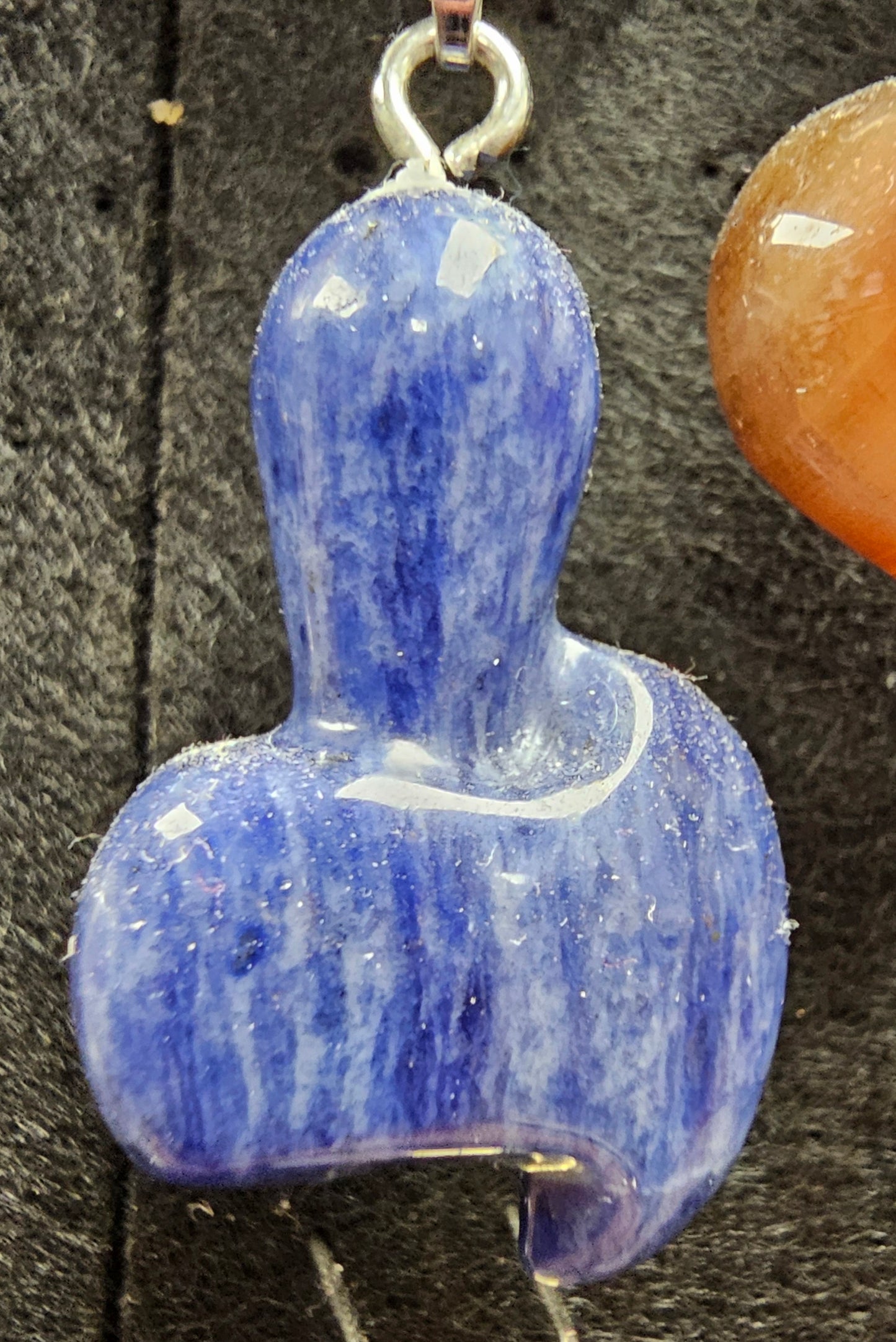 Sodalite axe pendant