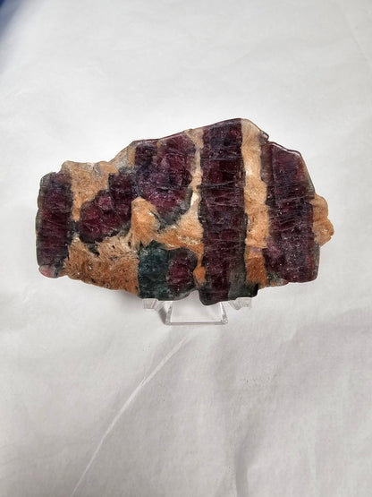 Watermelon Tourmaline in Feldspar