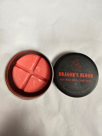 Soy Wax Melt Snap Disc (Dragon's Blood)