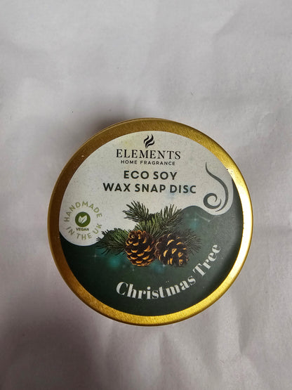 Eco Soy Wax Melt Snap Disc (Christmas Tree)