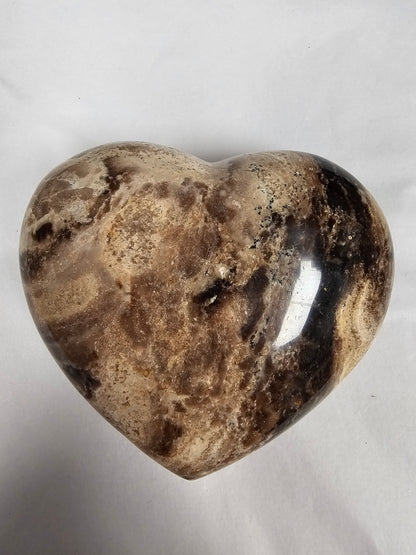 Chocolate Opal Crystal Heart