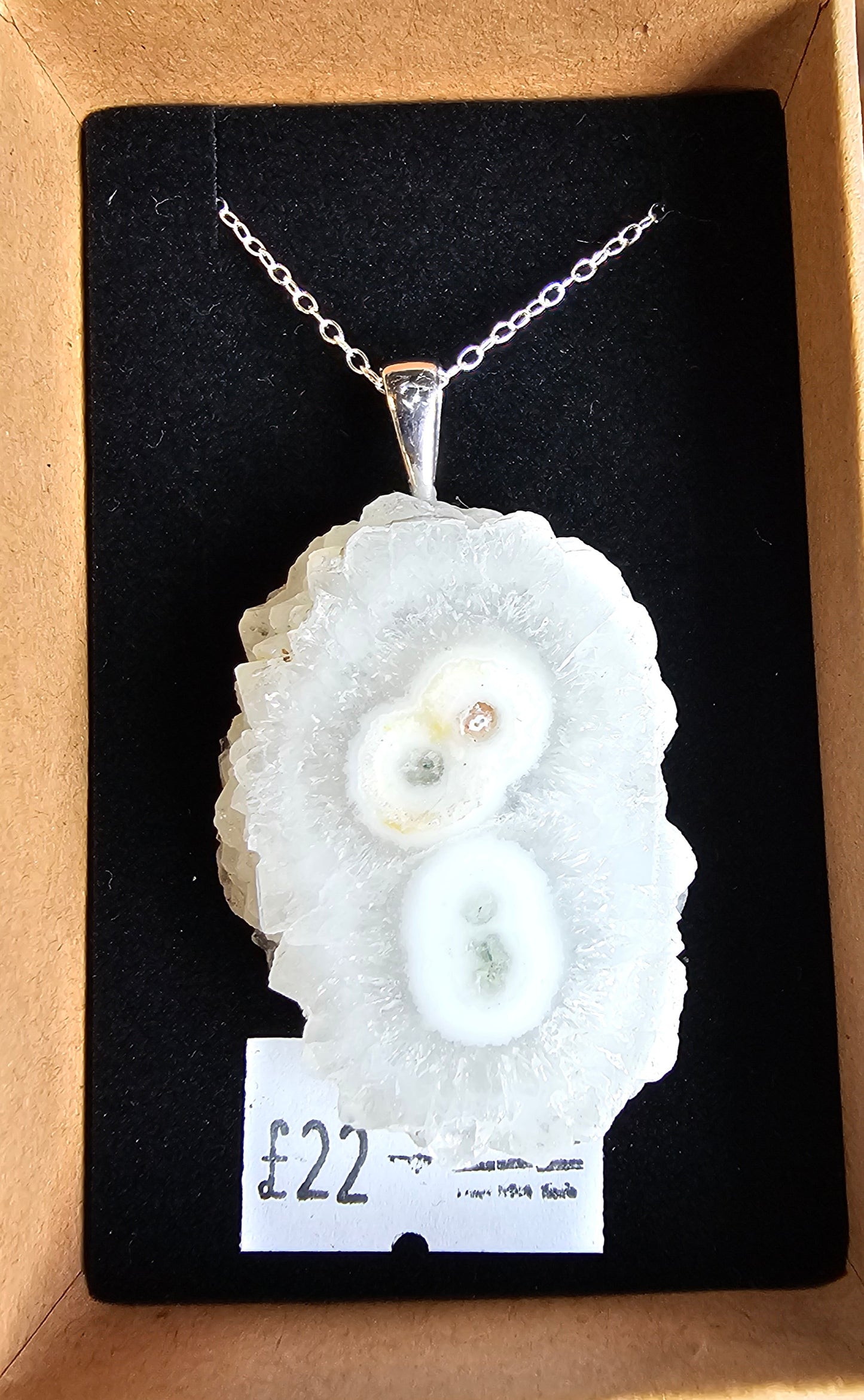 Quartz Stalactite Slice Pendent