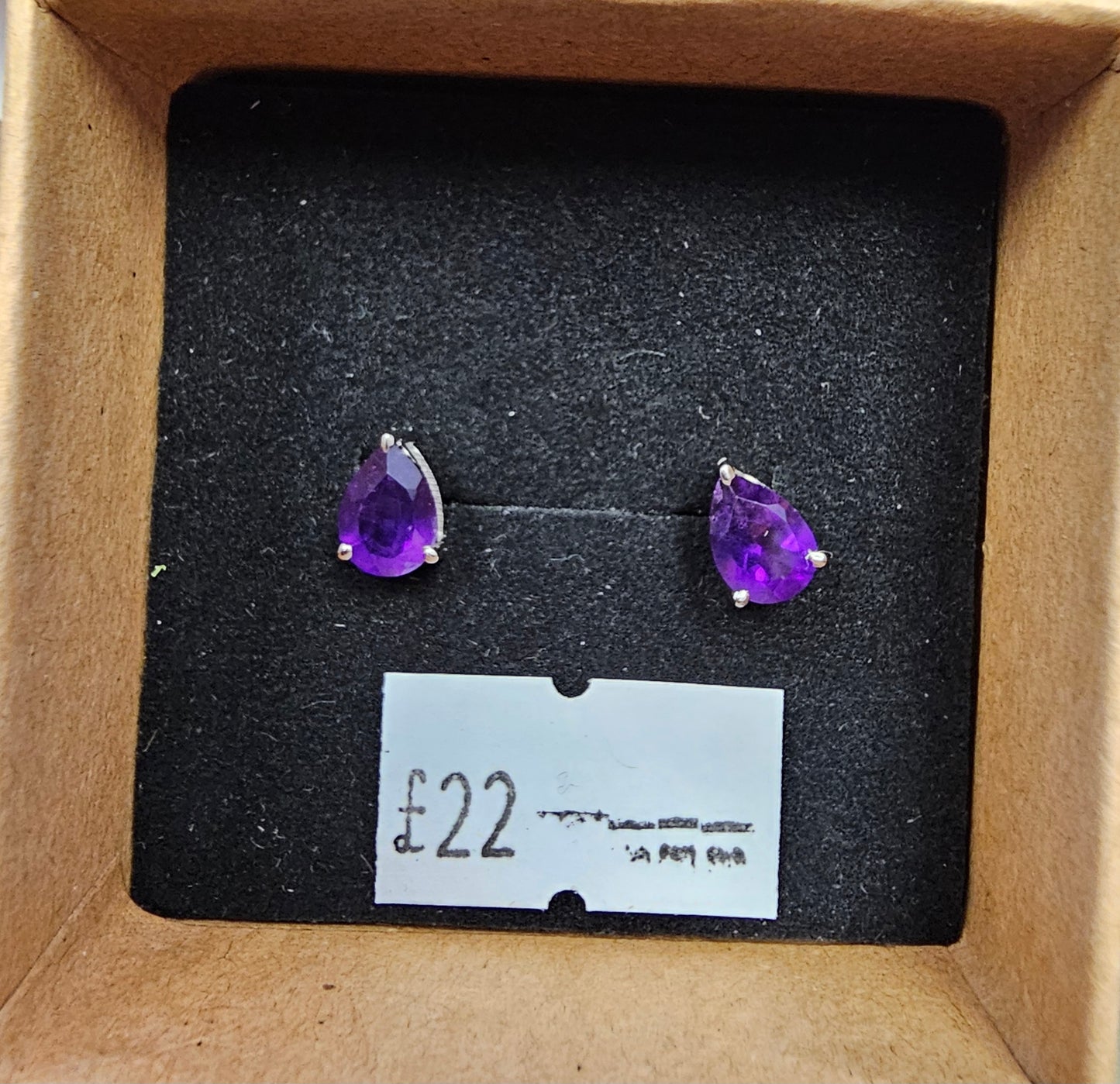 Amethyst Stud Earrings