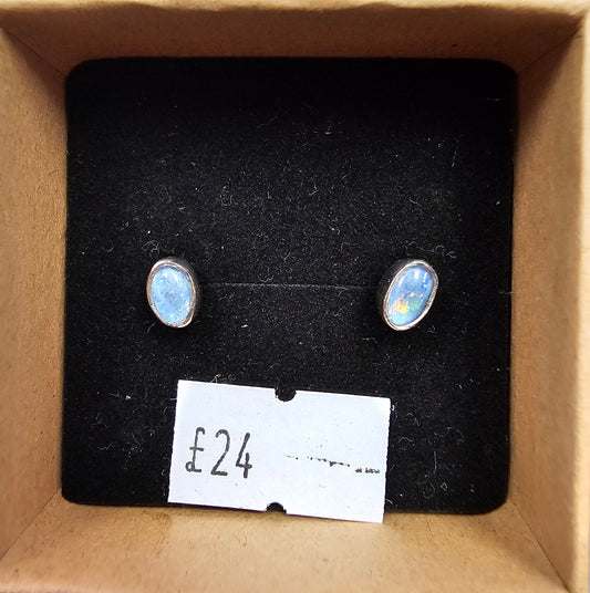 Australian Opal Stud Earrings