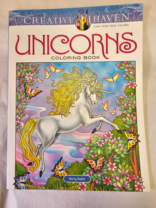 Unicorns colouring book