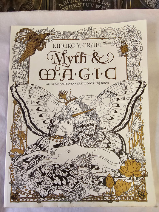 Myth & Magic colouring book