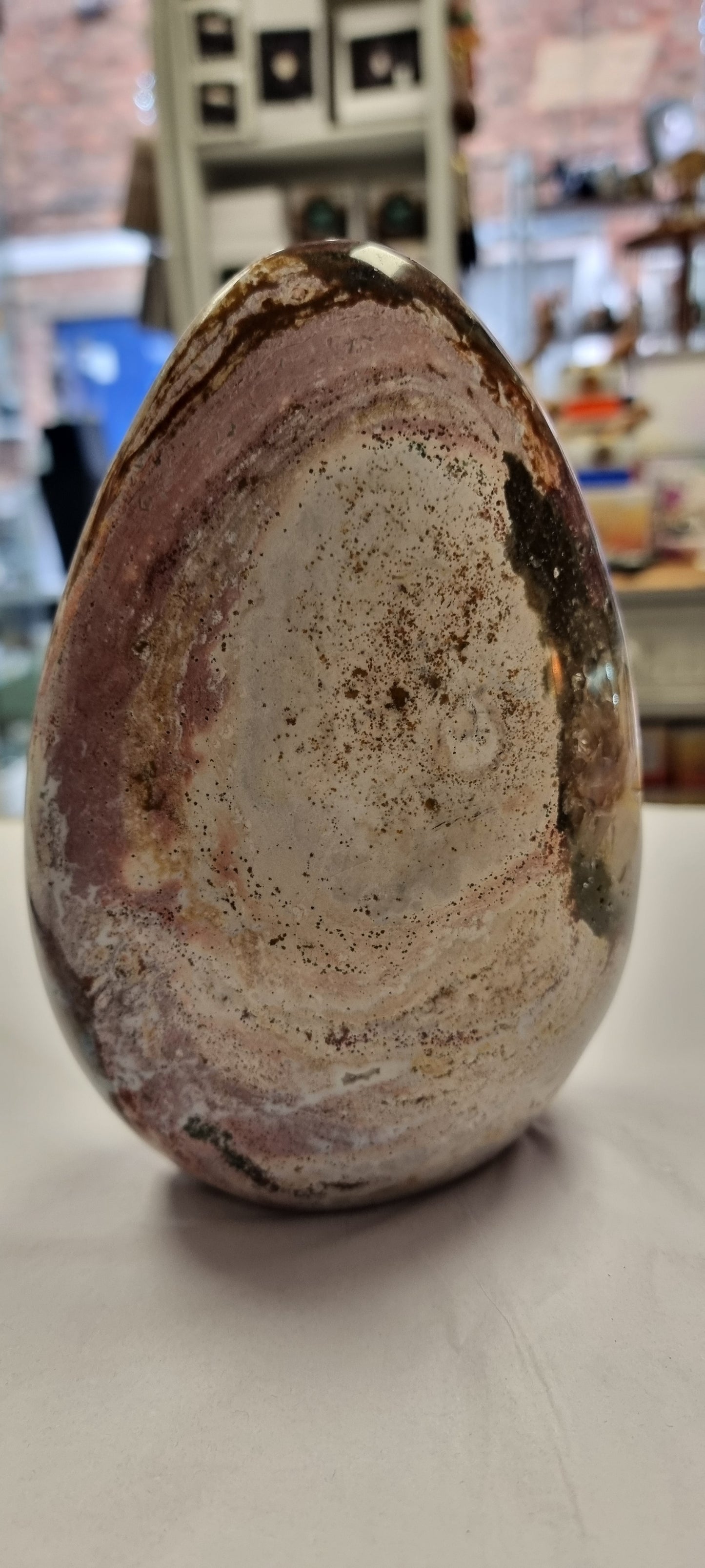 Ocean jasper with amethyst free form