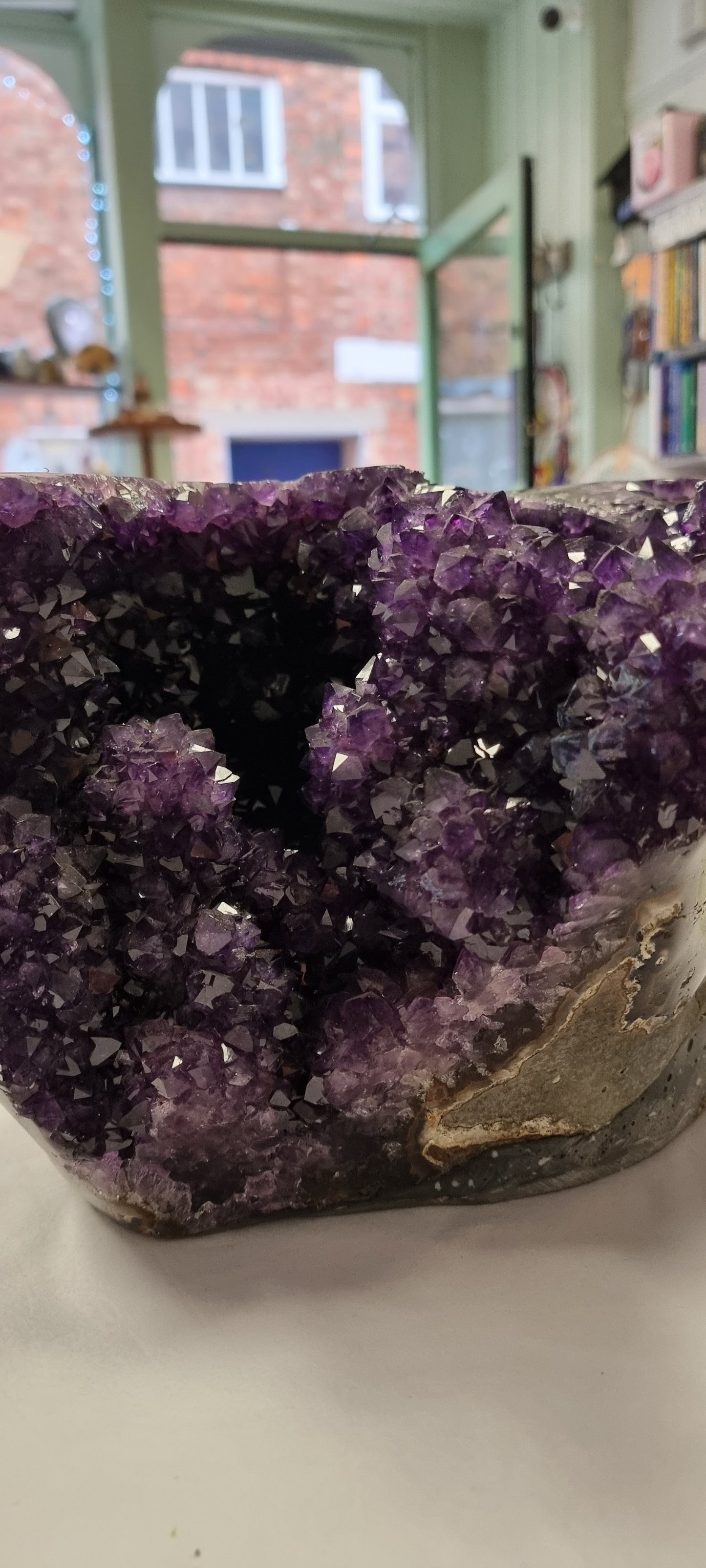 Unique Uruguayan amethyst with stalactites