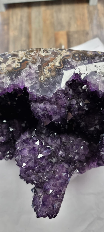 Unique Uruguayan amethyst with stalactites