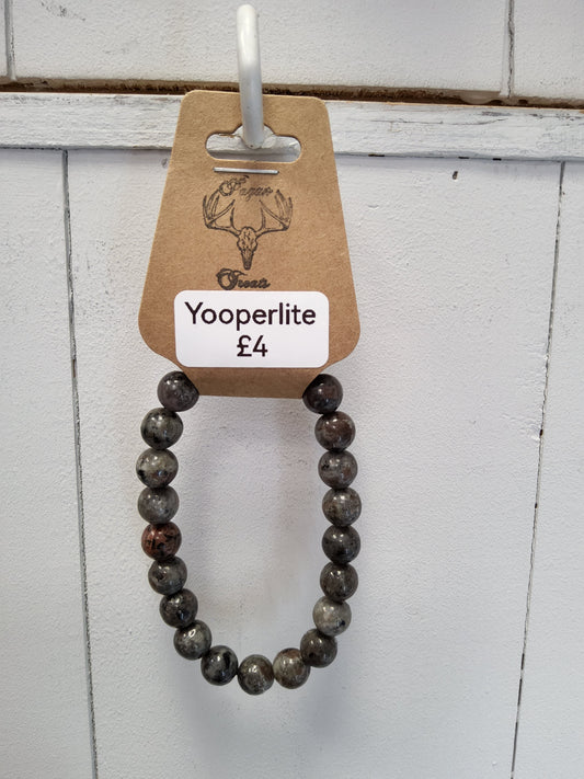 Yooperlite 8mm bead bracelet