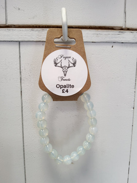 Opalite 8mm bead bracelet