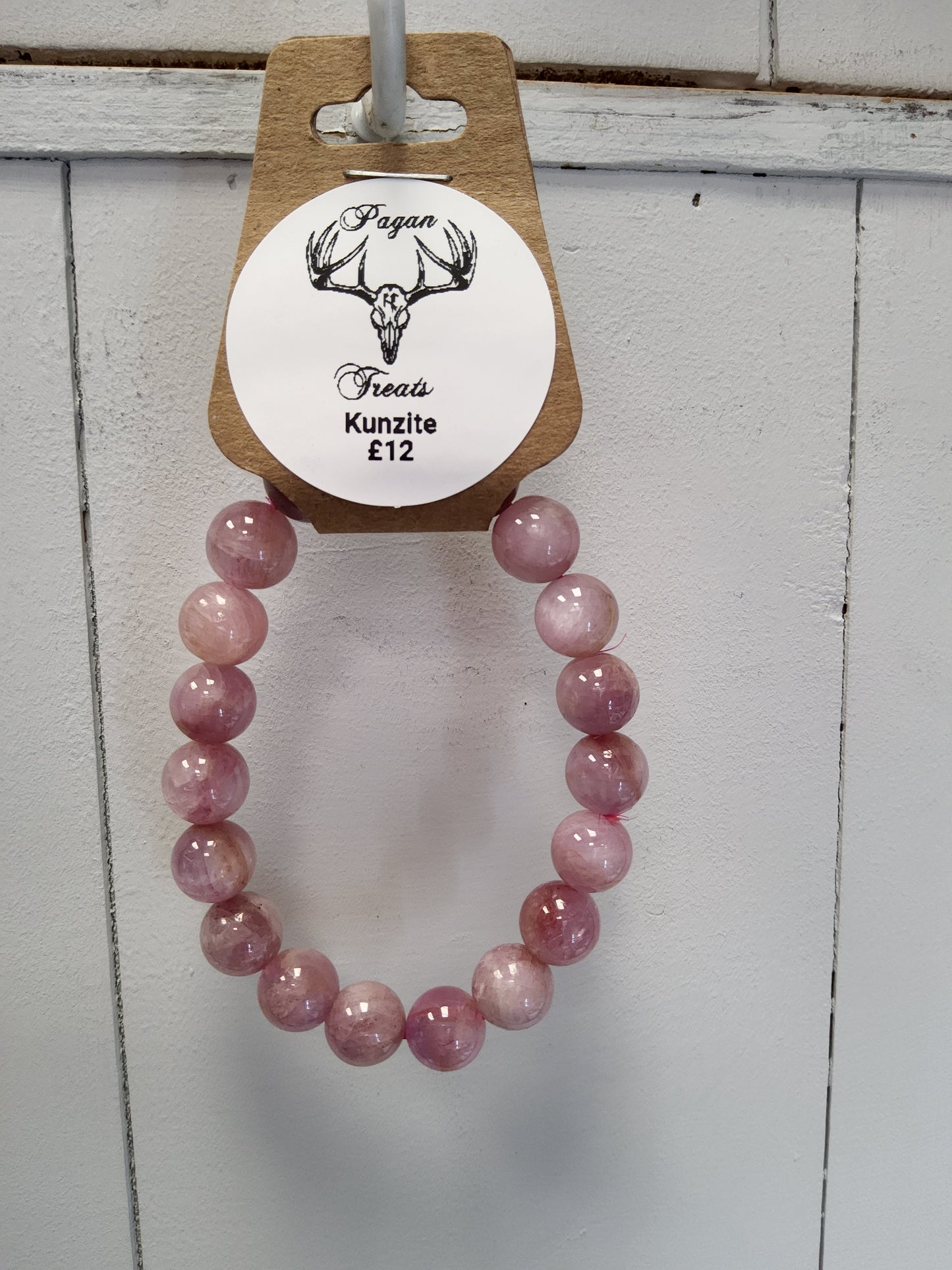 Kunzite 10mm bead bracelet