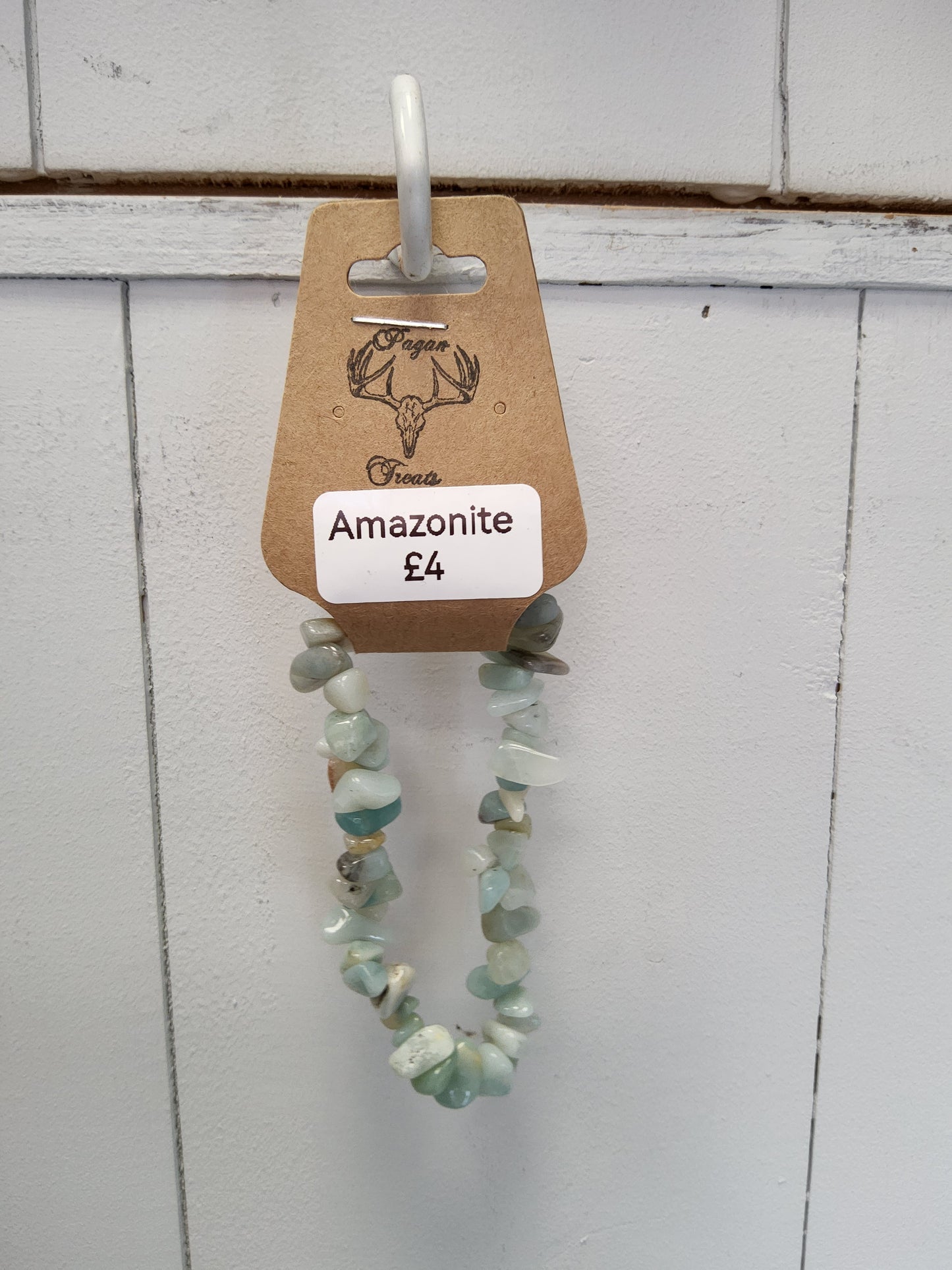 Amazonite chip bracelet