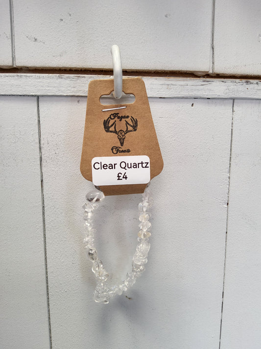 Clear Quartz chip bracelet