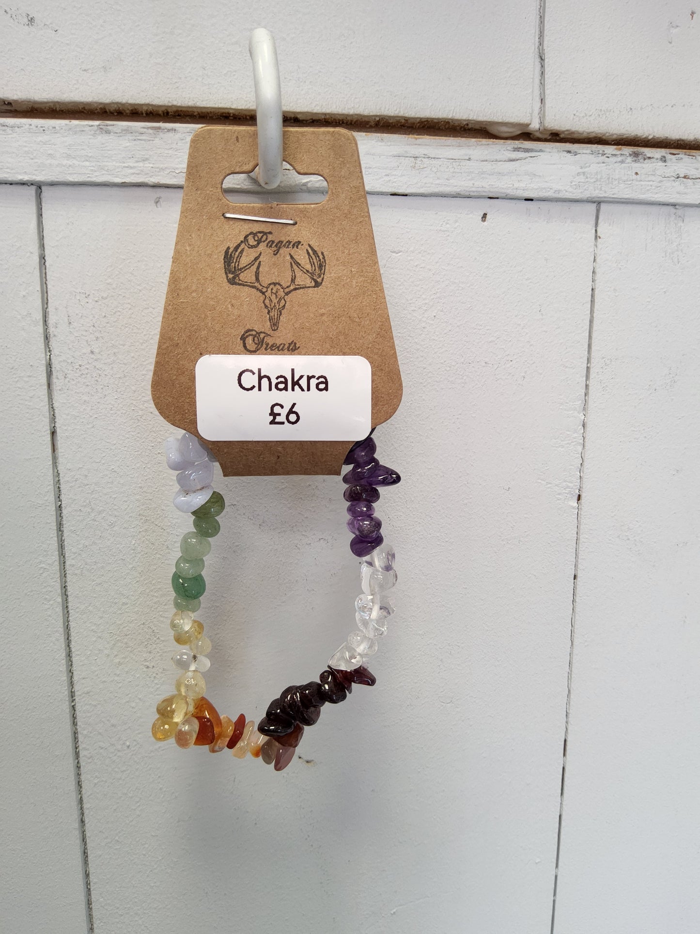 Chakra chip bracelet