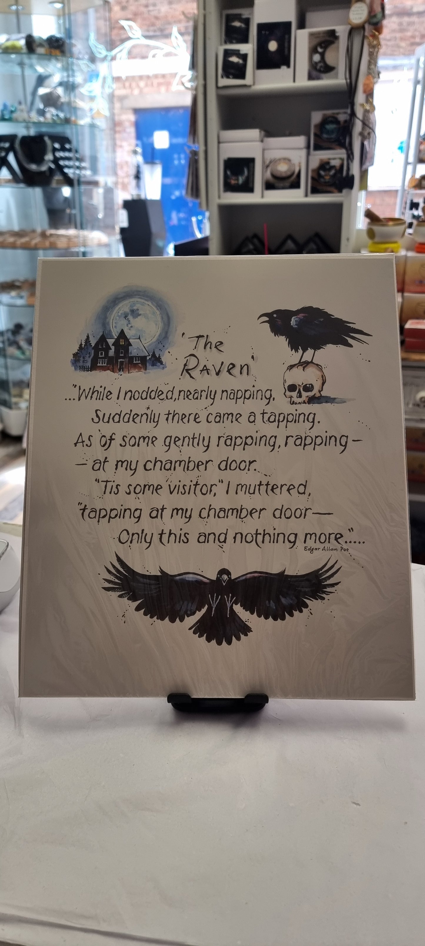 The Raven poem print