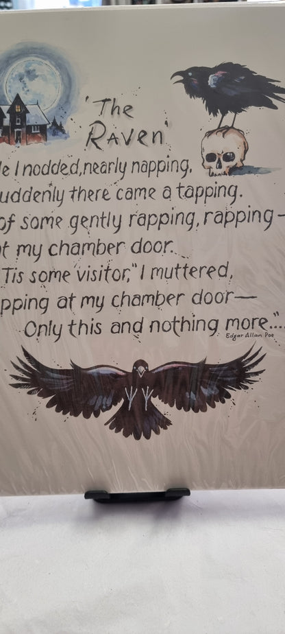 The Raven poem print