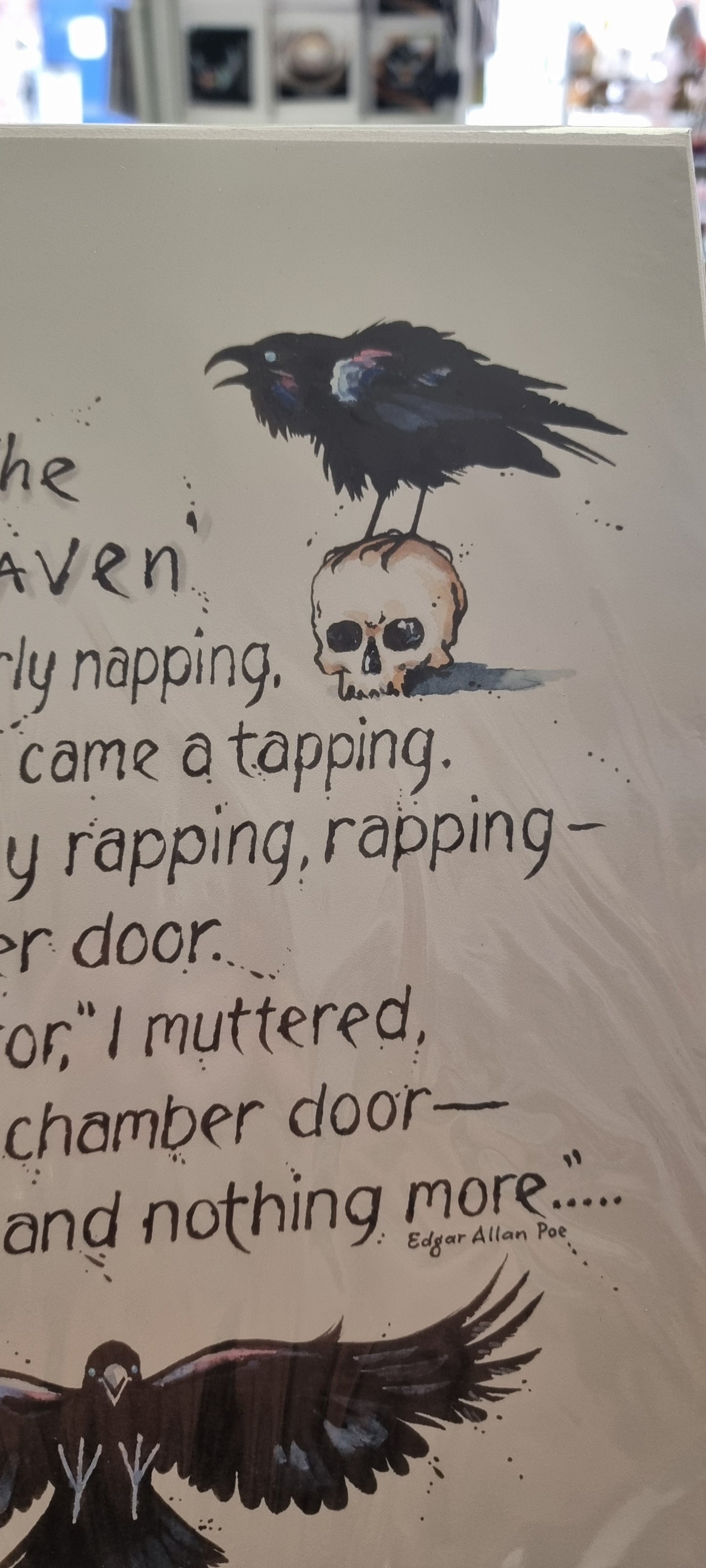 The Raven poem print