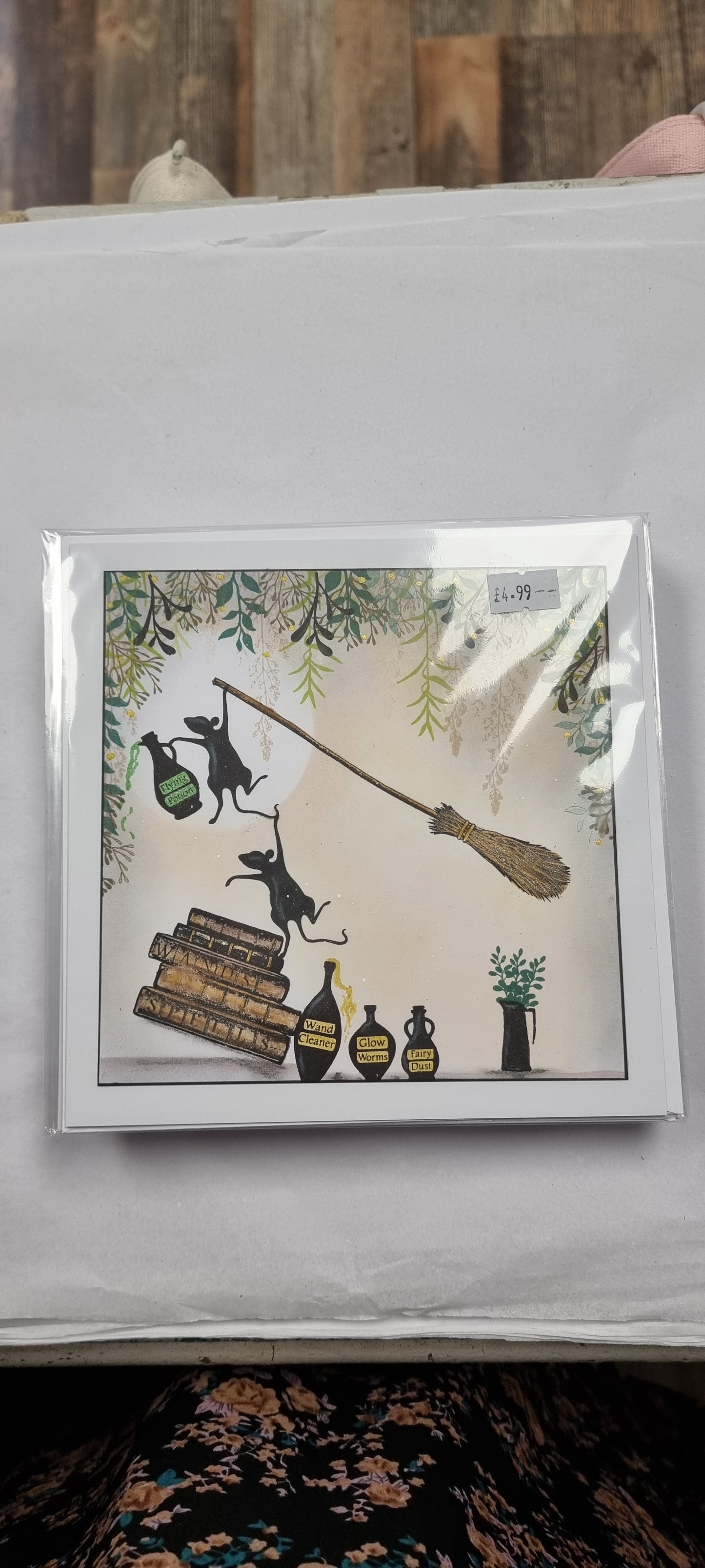 Handmade unique mice and broom card